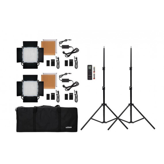 DORR Kit de Estudio Led DLP-1000 Bicolor