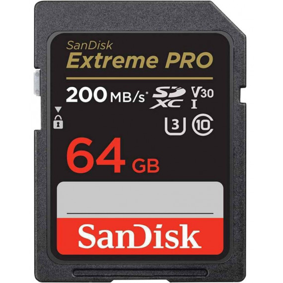 SANDISK Tarjeta Extreme Pro Sdxc Uhs-i 64GB 200MB/S Bf