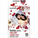 FUJIFILM Pelicula Instax Mini Heart Sketch