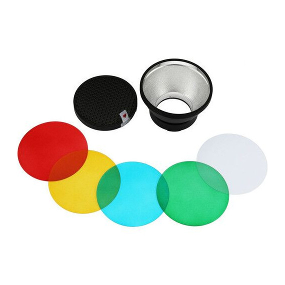 GODOX KIT REFLECTOR Y GELES COLORES AD-R14 PARA AD300PRO