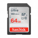 SANDISK Tarjeta Ultra Sdxc 64GB 140MB/S Uhs-i