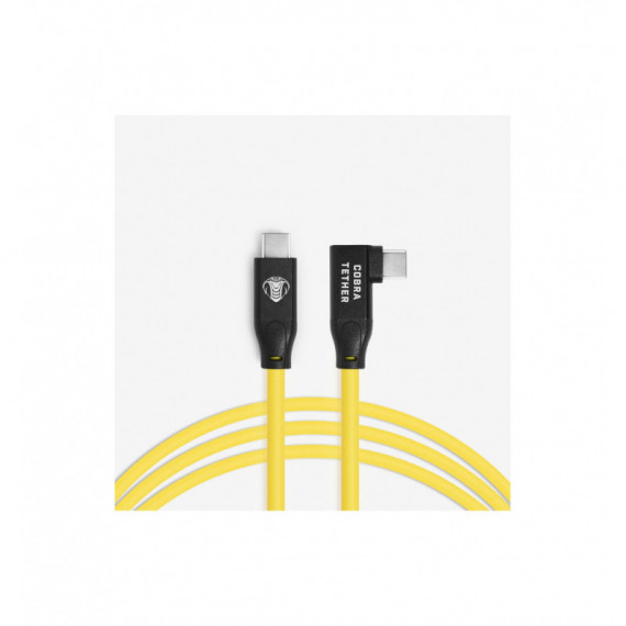 COBRA TETHER Cable Usb-c a Usb-c 90º 5M Amarillo
