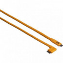 TETHERPRO CABLE USB-C A MICRO-B RIGHT ANGLE ( 4.6m ) REF. CUC33R15-ORG