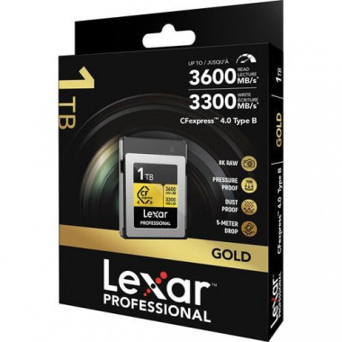 LEXAR Tarjeta Memoria Cfexpress Pro Type B Gold 4.0 R3600/W3300 1TB