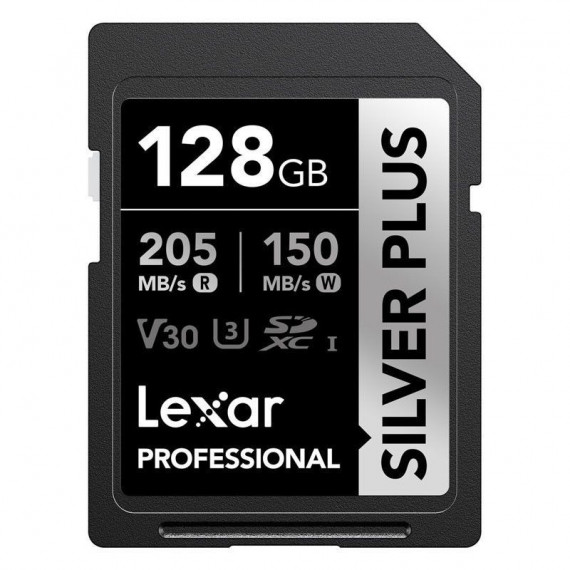 LEXAR Sd Plata Plus UHS-1 128GB V30 R205/W150MB/S