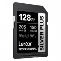 LEXAR Sd Plata Plus UHS-1 128GB V30 R205/W150MB/S