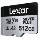 LEXAR Micro Sdxc Silver Plus UHS-1 , 512GB V30 R205/W150MB/S