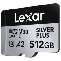 LEXAR Micro Sdxc Silver Plus UHS-1 , 512GB V30 R205/W150MB/S