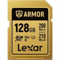 LEXAR TARJETA SD 128 GB UHS-II U3 280Mb/s ARMOR GOLD