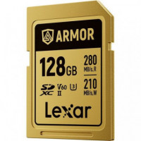LEXAR TARJETA SD 128 GB UHS-II U3 280Mb/s ARMOR GOLD