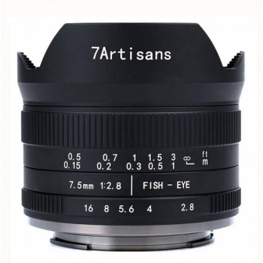 7 Artisans 7.5MM Aps-c F2.8 Ii para Micro 4/3  7ARTISANS
