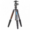 LEOFOTO Tripode de Carbono LX-255CT y Rotula XB-32