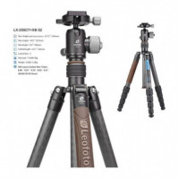 LEOFOTO Tripode de Carbono LX-255CT y Rotula XB-32