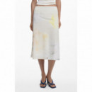 DESIGUAL Falda MIDI Goma Cintura 25WWFK08-2062