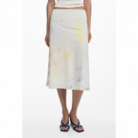 Desigual Falda midi goma cintura 25WWFK08-2062