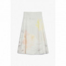 DESIGUAL Falda MIDI Goma Cintura 25WWFK08-2062