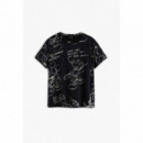DESIGUAL Camiseta Mickey Sketch 25WWTK03-2000
