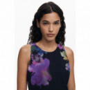 DESIGUAL Vestido Túnica Flores 25WWVW30-2000