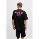 HUGO Camiseta Negra 50509776-003