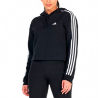 Sudadera Crop Hoodie Essentials 3-STRIPES  ADIDAS