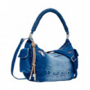 Bolso Half Logo Denim Astana  DESIGUAL