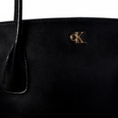 Bolso Tote con Herraje con Logo Monograma  CALVIN KLEIN JEANS