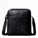 Bolso Reporter con Logo Monograma Grabado  CALVIN KLEIN JEANS