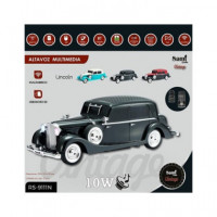 SAMI Altavoz Inalambrico Vintage Coche Lincoln 10W RS-9111 Azul,tws,fm,usb,micro Sd