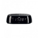 SAMI Radio Reloj Despertador Digital RS-4736  Doble ALARMA,20 Memorias Cable Alimentacion