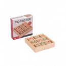 Tic Tac Toe Juego de Mesa Equeño Tres en Raya Madera NF173  LALO
