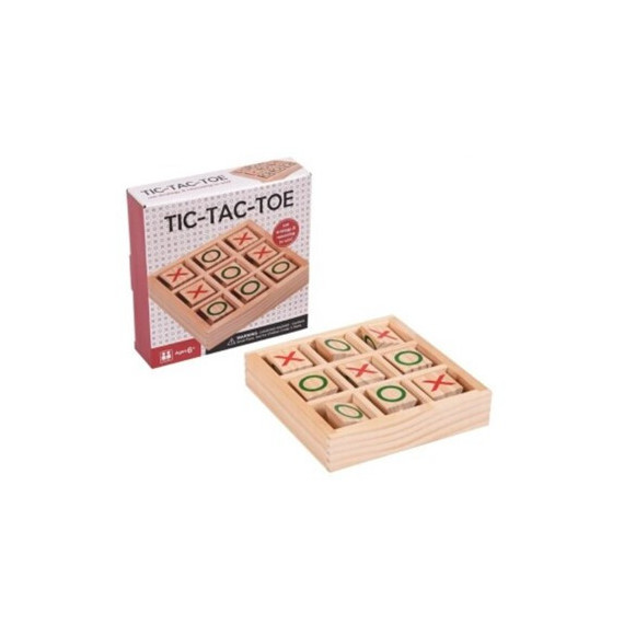 Tic Tac Toe Juego de Mesa Equeño Tres en Raya Madera NF173  LALO