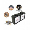 Reloj de Ajedrez Analogico PVC Negro LT05 PQ9905  LALO