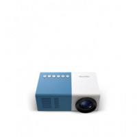 PRIXTON Mini Azul Proyector Led 900LM, 24-60",HDMI/USB, 1080P Full HD