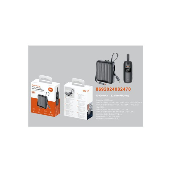 Sio Bataeria Externa 10000MAH SO-PB01 Negro  LALO