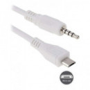 FGNS Cable Micro Usb/m a Jack 3.5MM/M AD179 Blanco