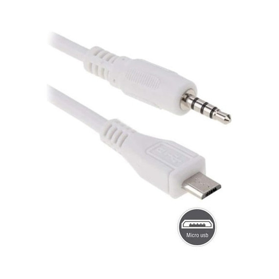 FGNS Cable Micro Usb/m a Jack 3.5MM/M AD179 Blanco