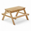 Mesa de Picnic y Arenero de Madera Infantil  PLUM