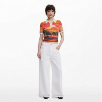 DESIGUAL Camiseta de Manga Corta 25SWTKA7-8007