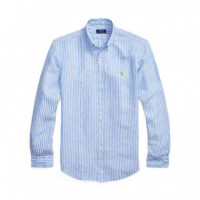 Camisa de Lino a Rayas Custom-fit  RALPH LAUREN