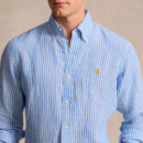Camisa de Lino a Rayas Custom-fit  RALPH LAUREN