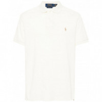 Polo RALPH LAUREN - SSKCCMSLM1-SHORT Sleeve-knit - Parchment Cream C8634 - 710680784372/PARCHMENT Cream C8634