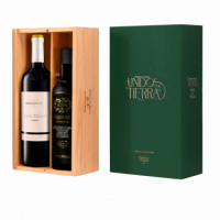 Estuche ABADÍA RETUERTA Unidos por la Tierra, Cuvee del Palomar + Aceite Castillo de Canena 2021