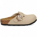Zueco Hebilla Birko-flor Beige  BIRKENSTOCK
