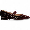 Mercedes Tachas Terciopelo Burdeos  ALMA EN PENA