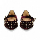 Mercedes Tachas Terciopelo Burdeos  ALMA EN PENA