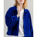 Blusas y Camisas Sobrecamisa BRAVA FABRICS Boxy Pana Azul