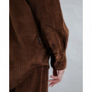 Blusas y Camisas Sobrecamisa BRAVA FABRICS Larga Pana Chocolate