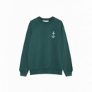 Jerséis y Sudaderas Sudadera LA PAZ Cunha Dark Green / Off White