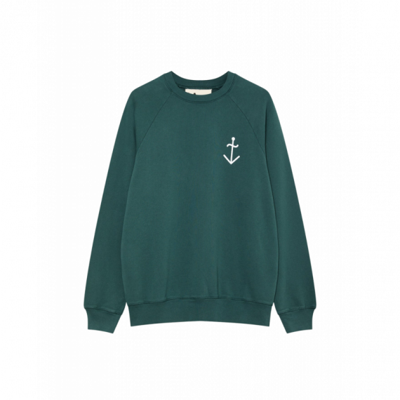 Jerséis y Sudaderas Sudadera LA PAZ Cunha Dark Green / Off White