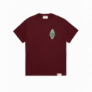 Camisetas Hombre Camiseta CAT Moto Graders Bordeaux